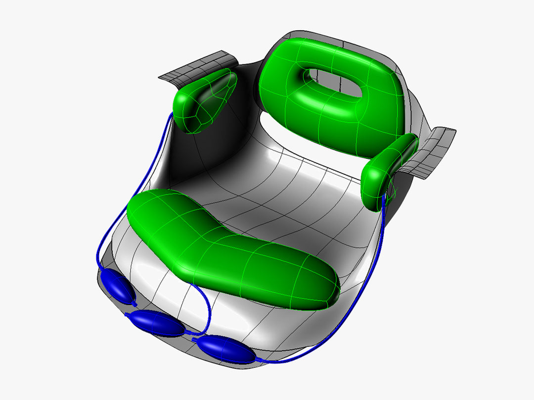 Air-Seat™ Complete Kayak Seat Diagram- Point 65 Sweden