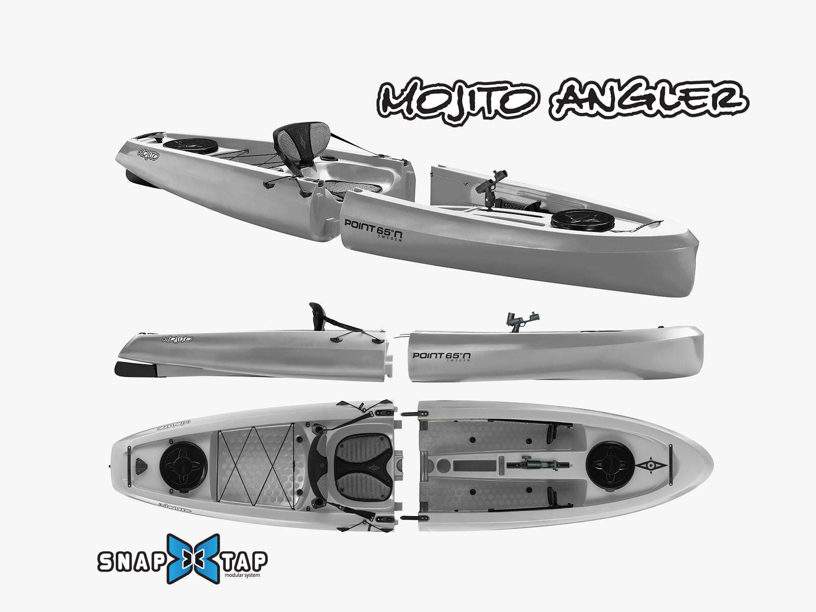 Mojito Angler Sit-On-Top Modular Fishing Kayak - Point 65 Sweden